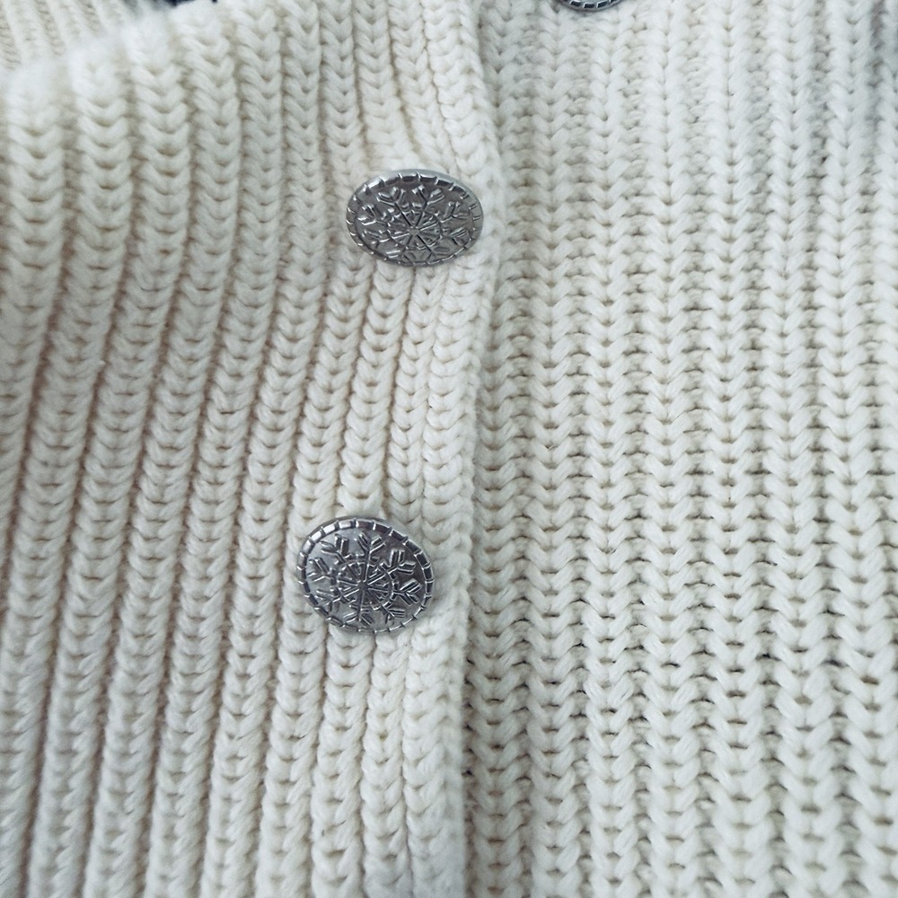 LAUREN RALPH LAUREN Cream Ivory Ribbed Turtleneck Sweater Womens Size XL - Picture 6 of 10